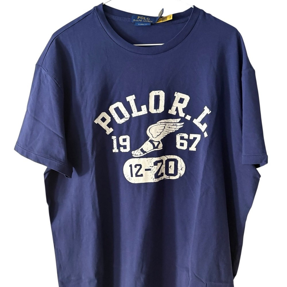 Polo Ralph Lauren Men’s S/S T Shirt POLO RL 19 P WING 67 12-20 Sz Large NWT